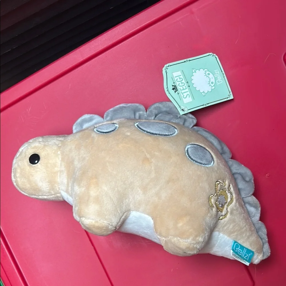 Bellzi Dinosaur Plush Toy Set - Green, Blue, Red, Tan NWT - Picture 3 of 5